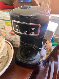 Black Drip Coffee Maker with Programmable Timer