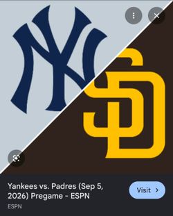 9/4 Friday Yankees vs Padres