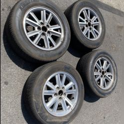4 - 225/60r16 5x4.5 5x114.3 Stock Ford Mustang Camry Accord Civic Altima G35 Wheels Rims Good Treads Tires!