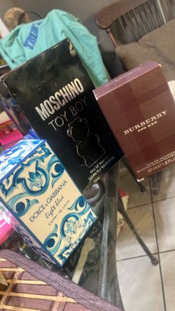 Men’s bundle cologne Burberry for men DOLCE and GABBANA and Moschino toy boy