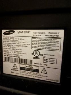 48” Samsung TV *** PICTURE DOES NOT COME ON ***