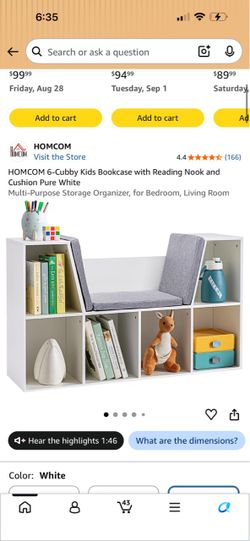 Bookcase with book