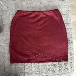 Medium Burgundy Short Skirt (Used)