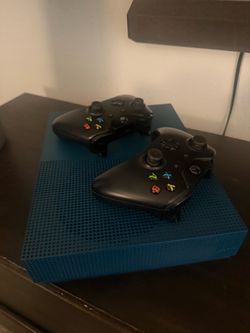 Xbox One S Console with Two Controllers