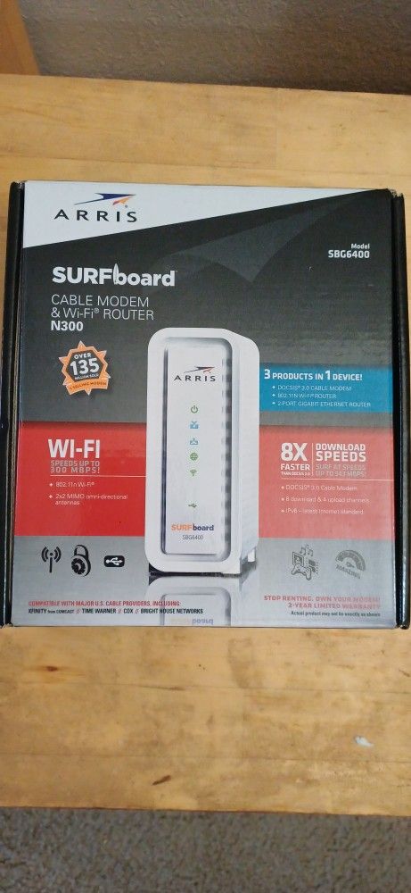 WiFi Modem + Router combo Arris Surfboard N300
