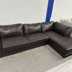 Leather Couch Sectional - free Delivery