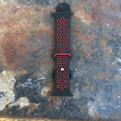 Black And Red Nike Sport Apple Watch Band