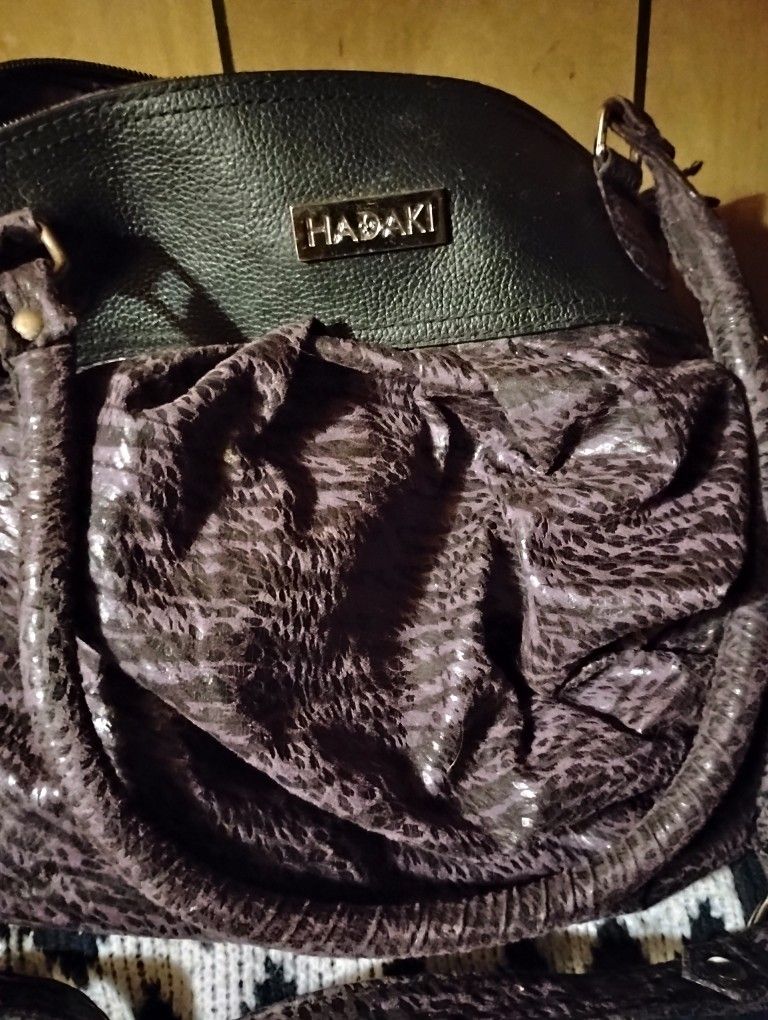 hadaki purple pocketbook