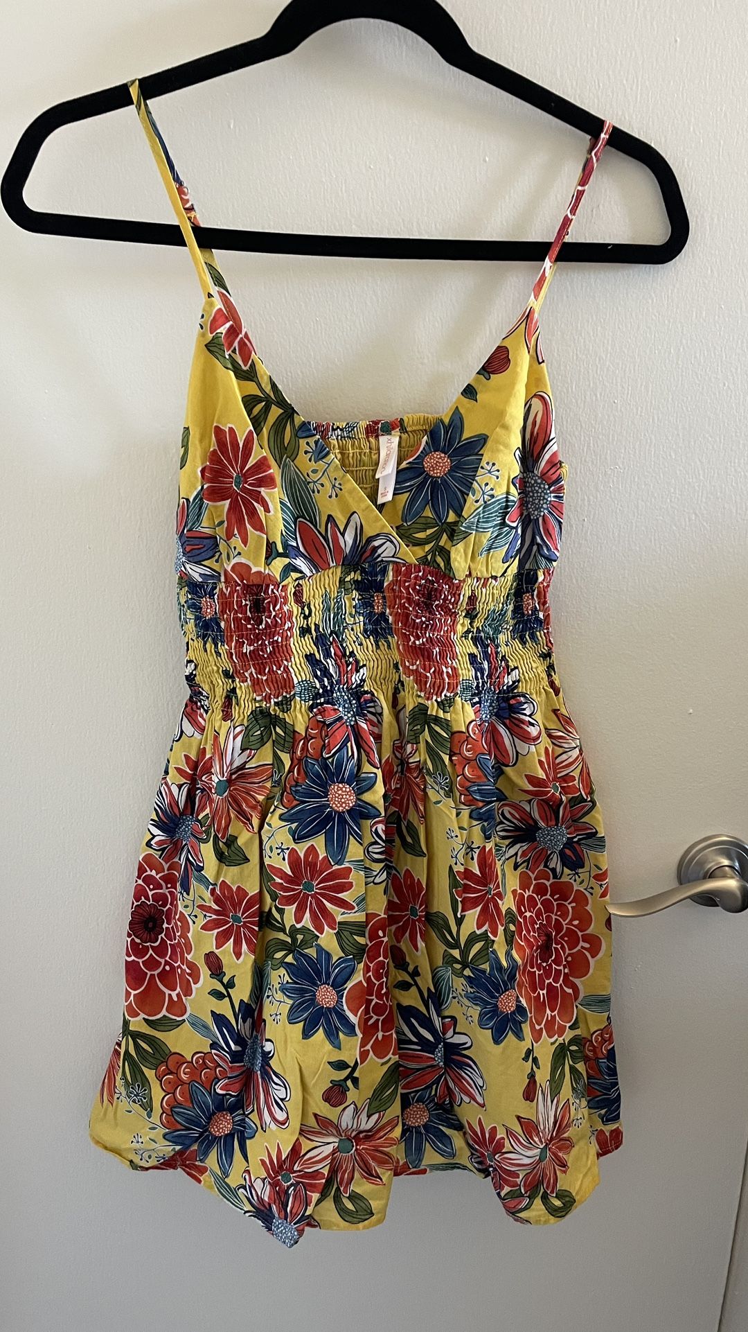Yellow Floral Dress 