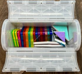 Magna-Tiles Space Case includes tiles