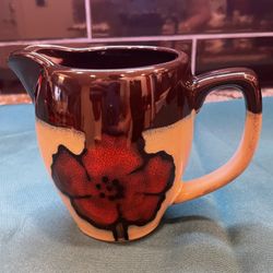 Vintage Pfaltzgraff Creamer/pitcher In Poppies Design