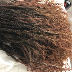 22” Boho Crochet Braided Synthetic Hair