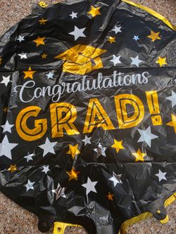 Graduation party celebration decorations and candy