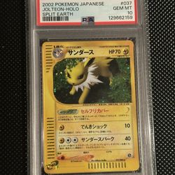 Pokemon 2002 Jolteon Split Earth Jp Psa 10