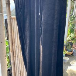 New With Tag women’s MK black suede velour sweatpants size XL