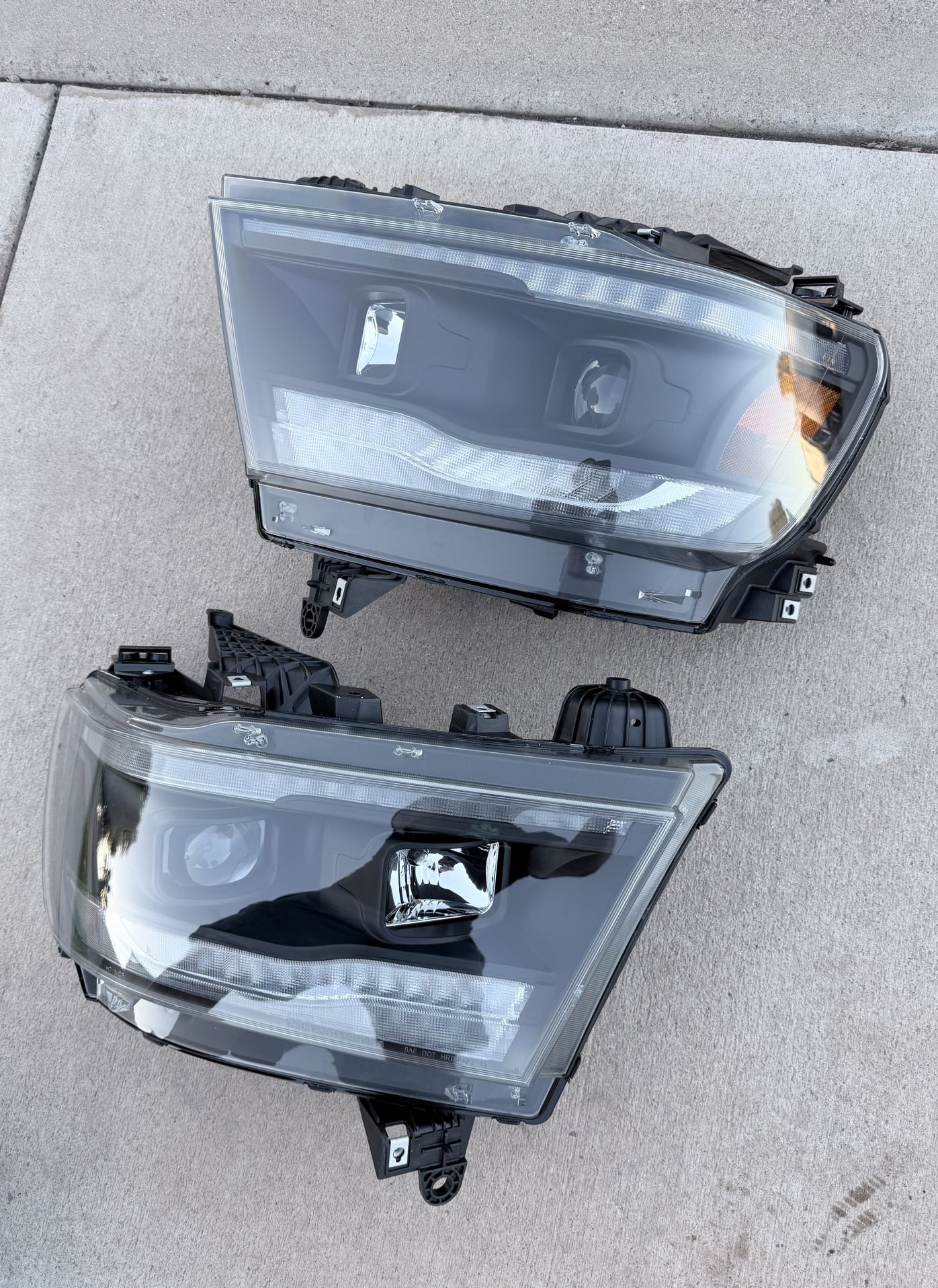 19 to 24 Ram Black Projector LED Sequential Headlights