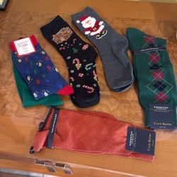 Assorted Christmas Socks New Holiday Thanksgiving