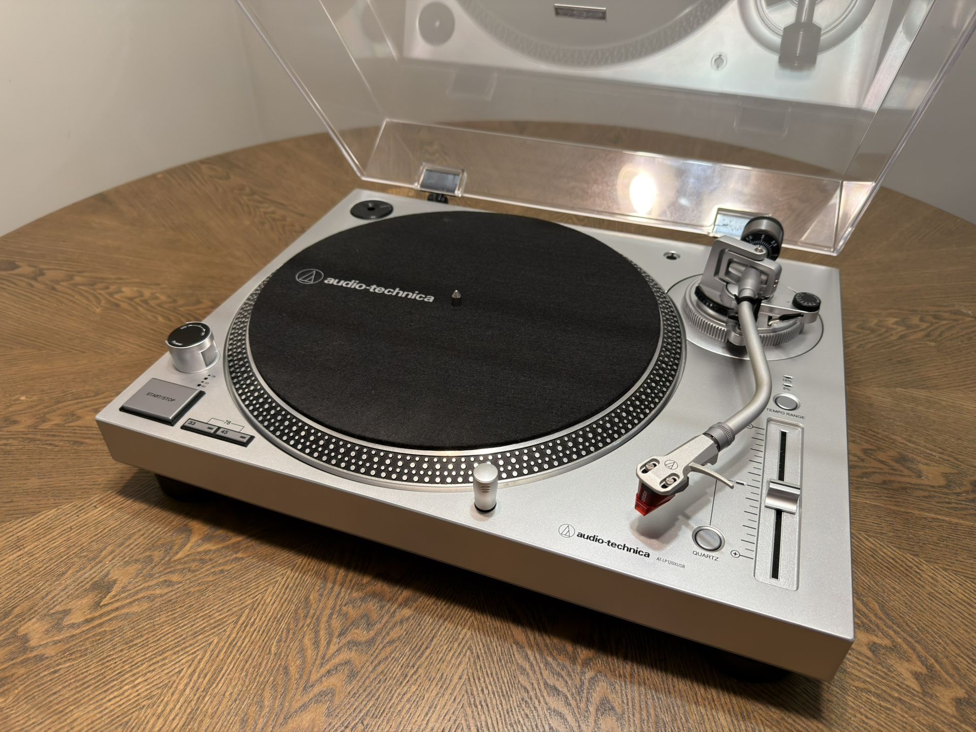 Audio-Technica AT-LP120XUSB Turntable w/ Ortofon Red Cartridge + Hudson Hi-Fi Mat