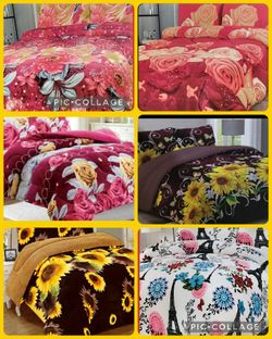 Cobertores De Borreguito Tres Piezas