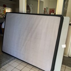 Queen Size Box Spring and Box Board And Bed Frame