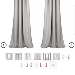 Set of 2 Insulated Grommet Top Blackout Curtain Panels - Lush Décor