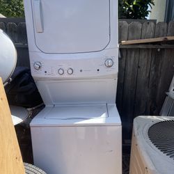 GE Stacked Washer And Dryer. Works Great! 
