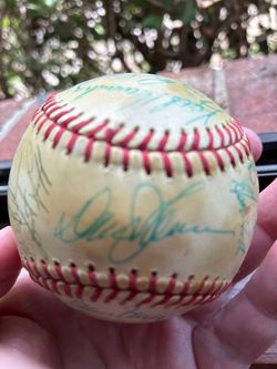 World champion 1986 New York Mets autographed entire team baseball