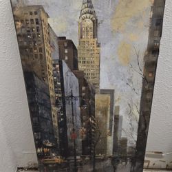 Hanging Canvas Picture Artwork 35 inches X 17 inches