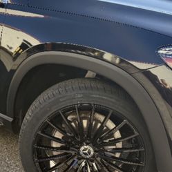 Mercedes 22” New Blk Amg Style Rims New Tires Set Fits Gls Gl Gle Ml 
