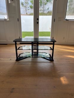 Black tv stand