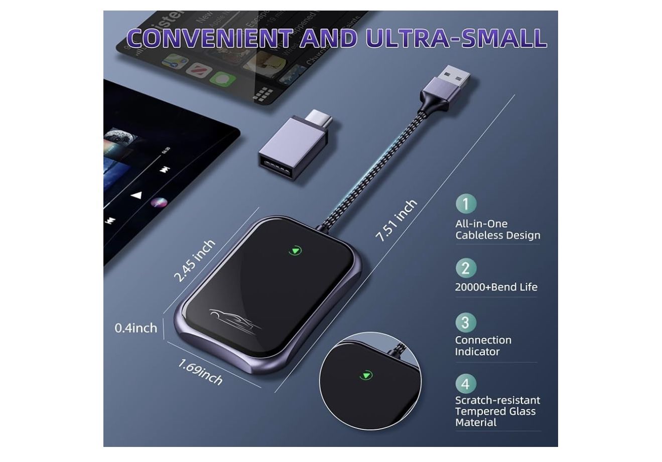Wireless Apple CarPlay Adapter – New