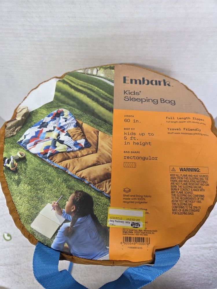 Embark Kids Sleeping Bag Brand New (Price Is Firm)