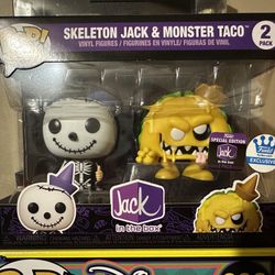 Funko Pop Skeleton Jack And Monster Taco