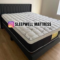 New Queen Bed Frame With Mattress 