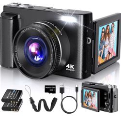 4K Digital Camera for Photography Autofocus