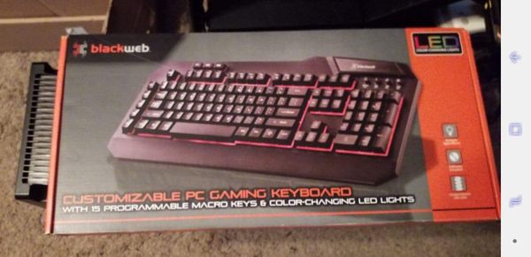 Blackweb keyboard color change