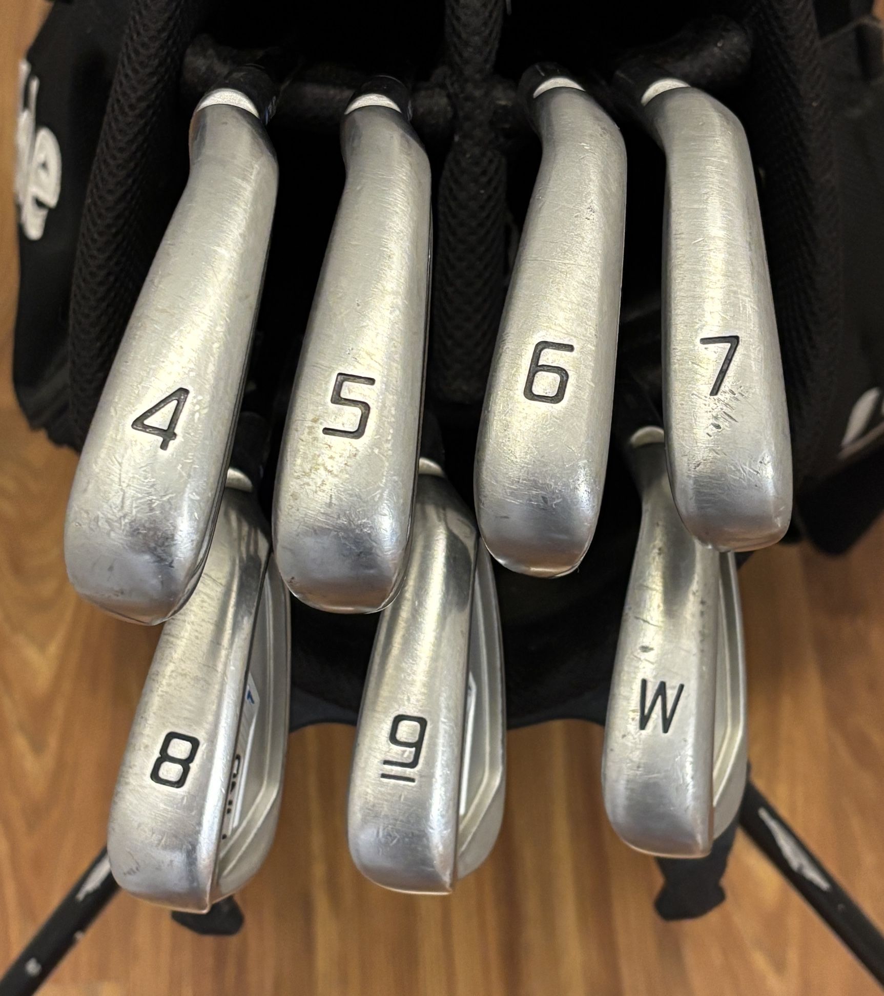 Ping I Series E1 Blue Dot 4-PW Iron Set with True Temper XP 95 Stiff Flex Steel Shafts