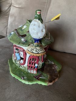Blue Sky Clayworks Golf Pro Shop Cover Garage Heather Goldminc T-lite Candle Holder