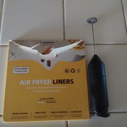 Air Fryer Liner And A Milk Frother Both For $5