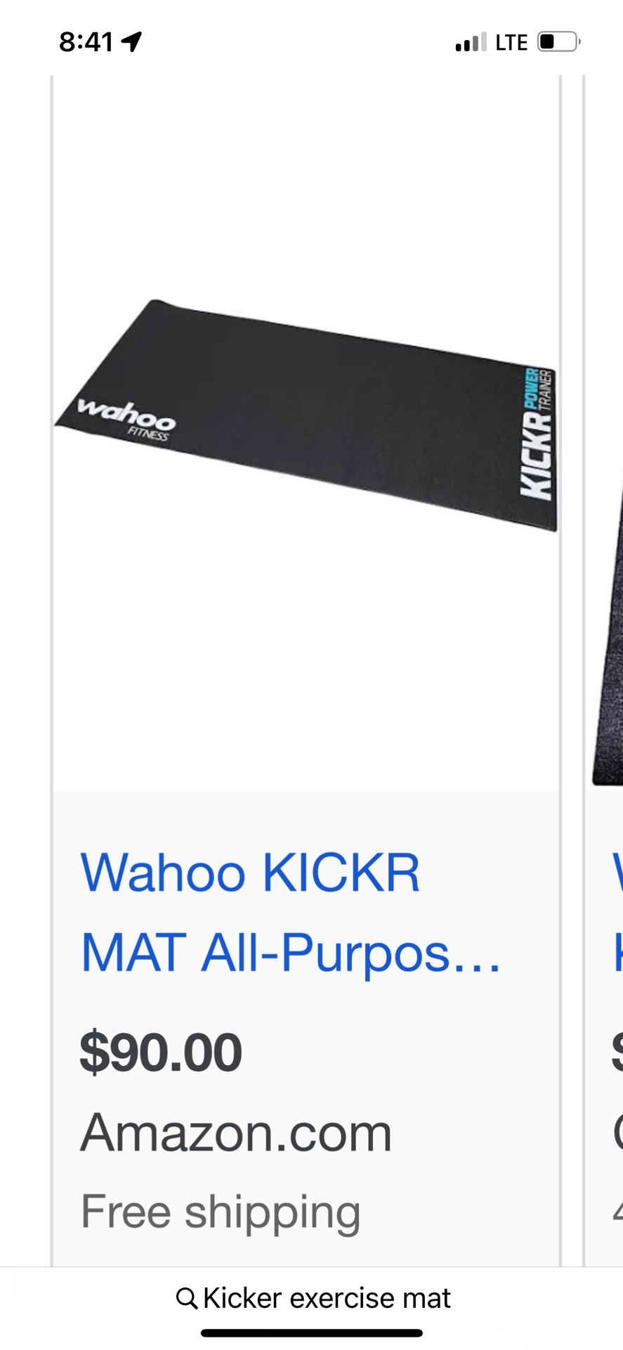 Exercise Matt Yoga Mat Large. From Kickr