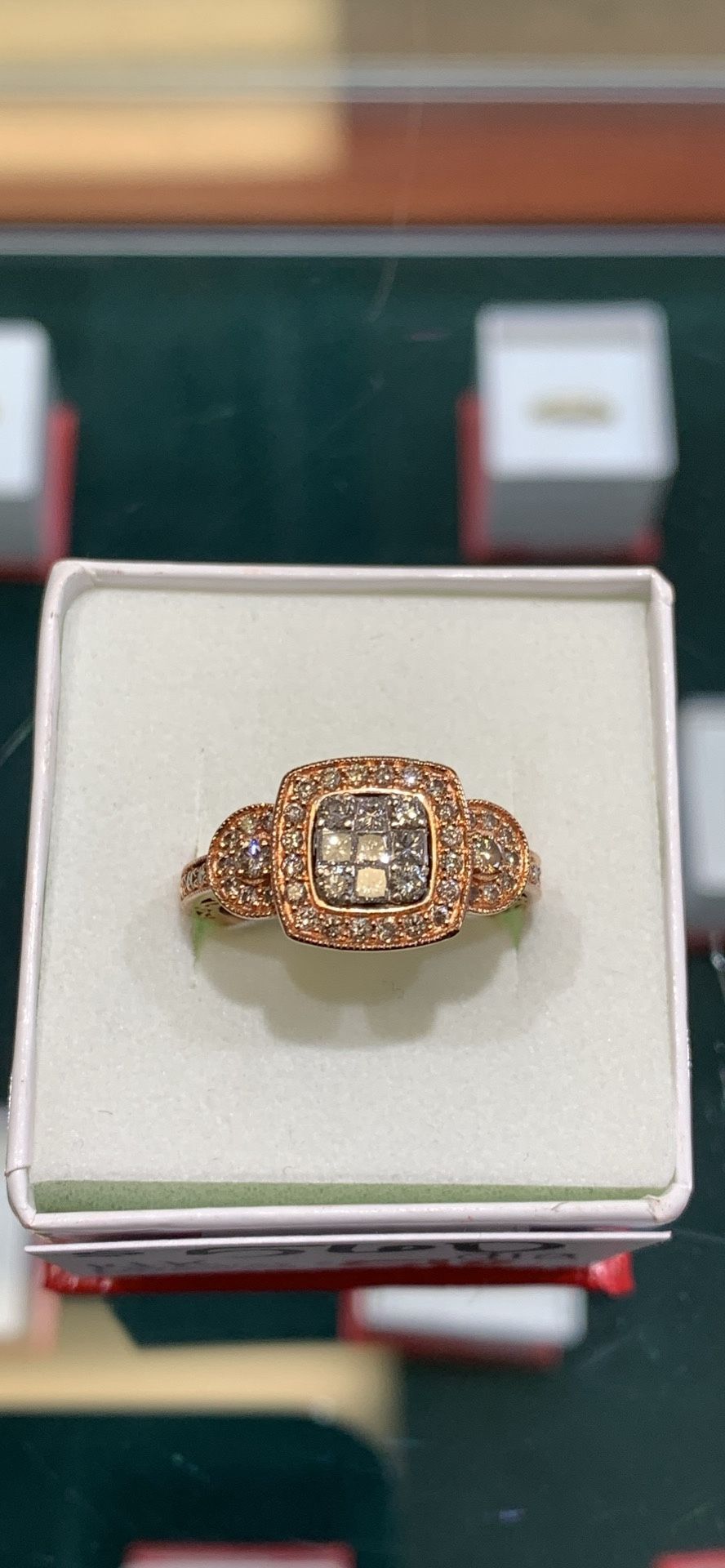 14k Rose Gold Diamond Ring