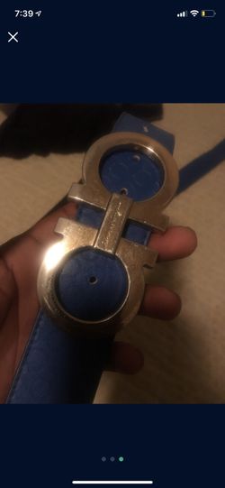 Blue Ferragamu belt .(Size 32)