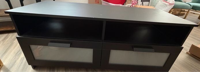 Black Wooden TV stand