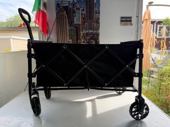Collapsible Black Utility Wagon