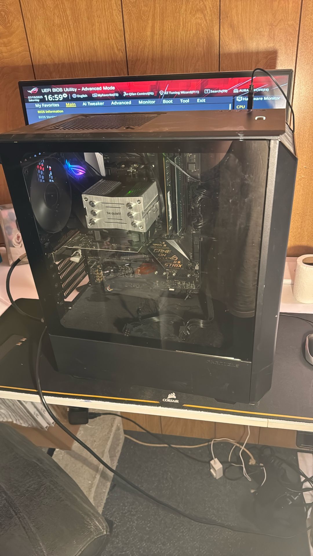 Custom Gaming PC With Monitor