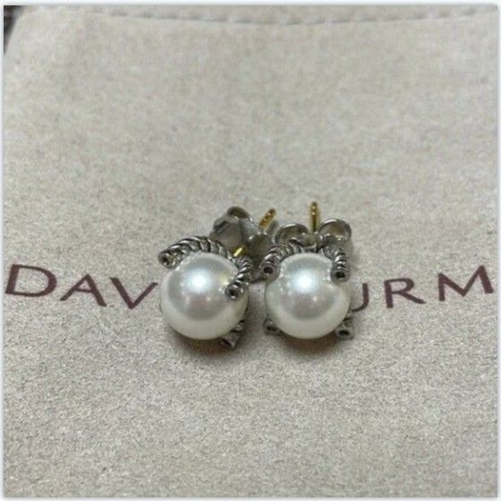 David Yurman Pearl Earrings