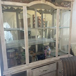 Wooden China Cabinet Or Wall Unit