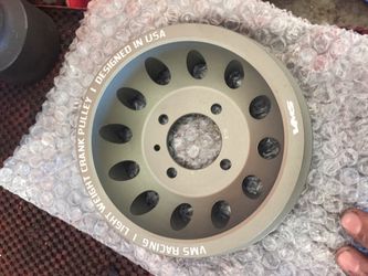 Long nose miata light crank pulley made by vms