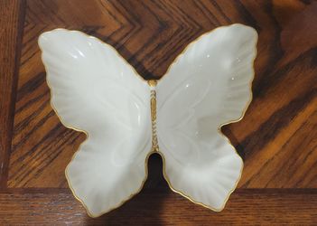 Lenox 24K Trim Butterfly Dish