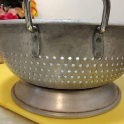 Vintage Strainer Aluminum And Silent Butler